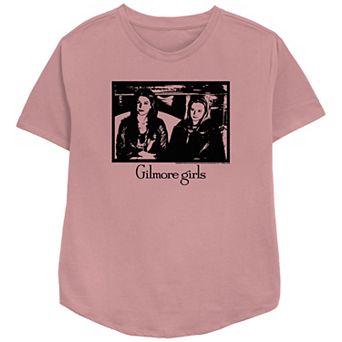 Women's Gilmore Girls Rory & Lorelai Portrait Relaxed Fit Graphic Tee