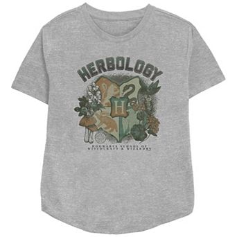 Women's Harry Potter Hogwarts Herbology Crest Relaxed Fit Graphic Tee