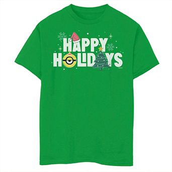 Boys 8-20 Despicable Me Happy Holidays Tree Graphic Tee