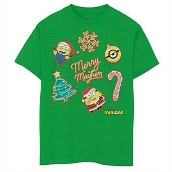 Boys 8-20 Despicable Me Merry Mayhem Gingerbread Cookies Graphic Tee