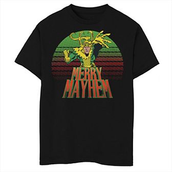 Boys 8-20 Marvel Comics Christmas Loki Merry Mayhem Graphic Tee