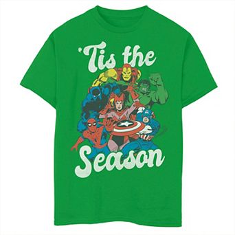 Boys 8-20 Marvel Comics Christmas Avengers 'Tis the Season Graphic Tee