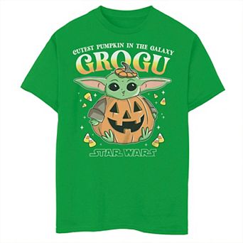 Boys The Mandalorian Grogu Cutest Pumpkin Graphic Tee