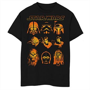 Boys Star Wars Halloween Heads Graphic Tee