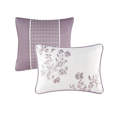 Madison Park Ella 6-Piece Comforter Set with Throw Pillows
