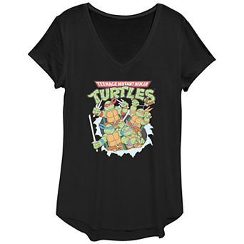 Women's Nickelodeon Teenage Mutant Ninja Turtles Classic Tear Graphic Tee