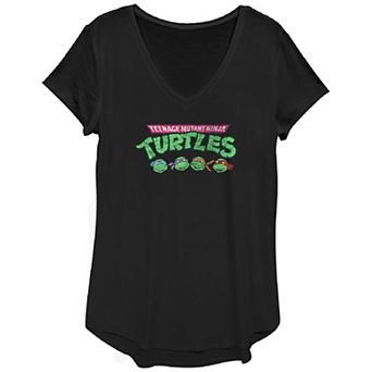 Women's Nickelodeon Teenage Mutant Ninja Turtles Heads Graphic Tee