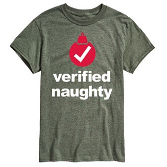 Men's Verified Naughty Graphic Tee