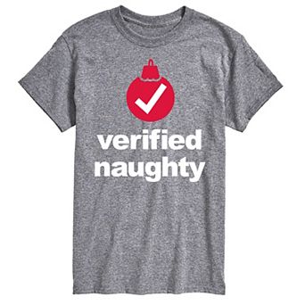 Men's Verified Naughty Graphic Tee