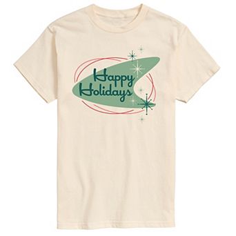 Men's Happy Holidays Sign Graphic Tee