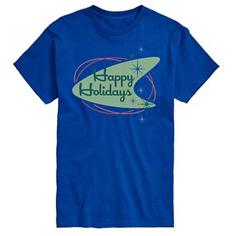 Men's Happy Holidays Sign Graphic Tee