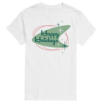 Men's Happy Holidays Sign Graphic Tee