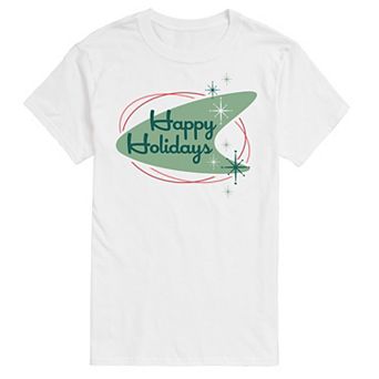 Men's Happy Holidays Sign Graphic Tee