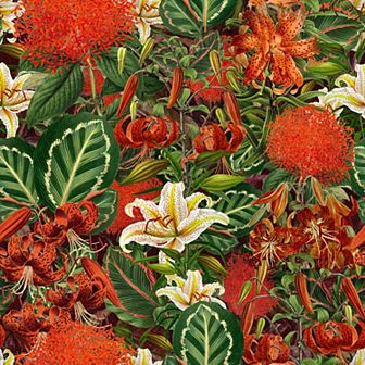 Americanflat Tropical Lily Peel & Stick Wallpaper