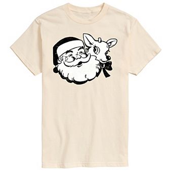 Men's Santa & Reindeer Graphic Tee