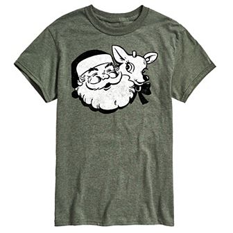 Men's Santa & Reindeer Graphic Tee