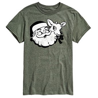 Men's Santa & Reindeer Graphic Tee
