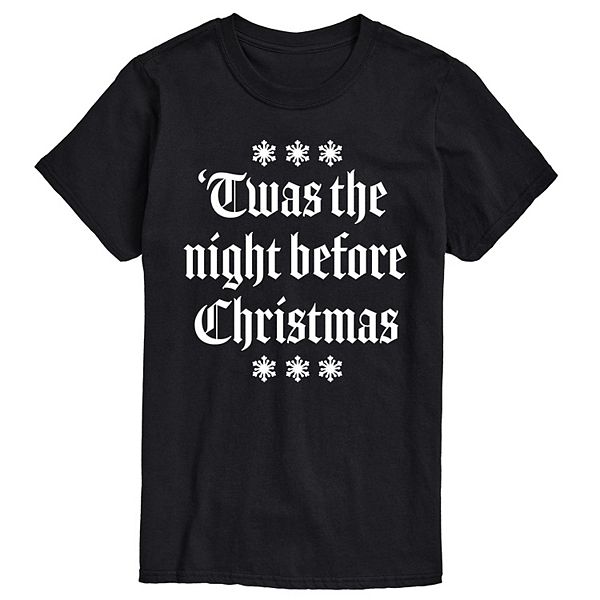 Men's Twas The Night Before Christmas Graphic Tee