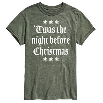 Men's Twas The Night Before Christmas Graphic Tee