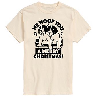 Men's We Woof You Merry Christmas Graphic Tee