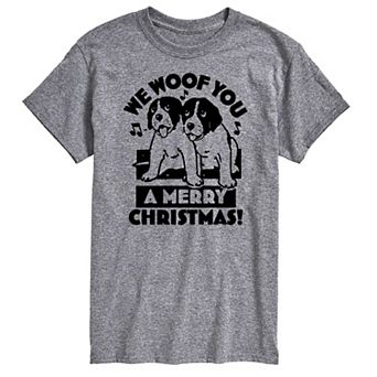 Men's We Woof You Merry Christmas Graphic Tee
