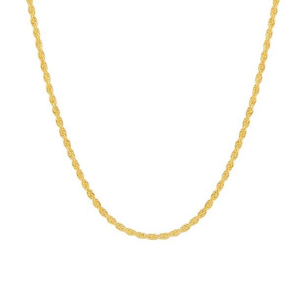 Gold rope chain on sale kohl's