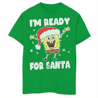 Boys 8-20 Nickelodeon SpongeBob SquarePants Christmas I'm Ready for Santa Graphic Tee