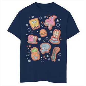 Boys 8-20 Nickelodeon SpongeBob SquarePants Christmas Gingerbread Cookies Graphic Tee