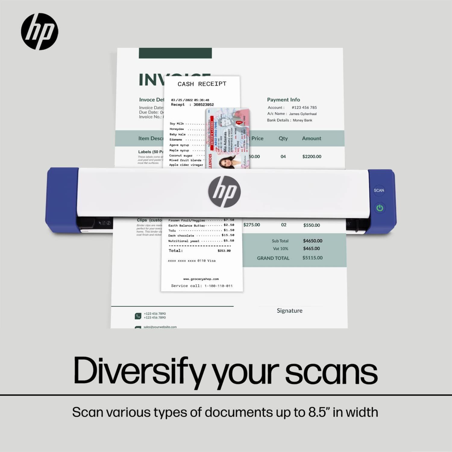 Ambir Sheetfed Scanners 600x600 DPI Scanning Resolution HP Duplex ...