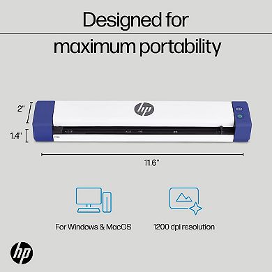 HP USB Document Scanner & Photo Scanner for 1-Sided Sheetfed Digital Scanning