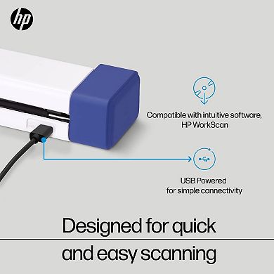 HP USB Document Scanner & Photo Scanner for 1-Sided Sheetfed Digital Scanning