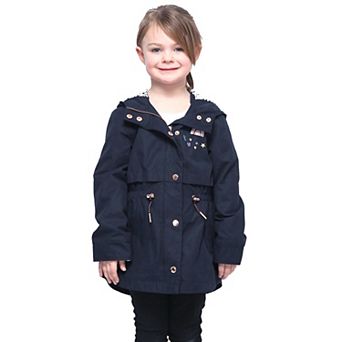 Girls' Rokka&Rolla Lightweight Rain Jacket Trench Coat