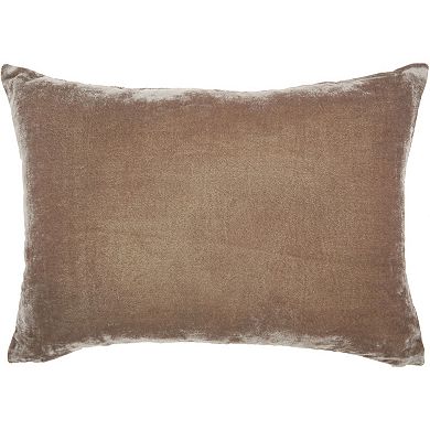 Mina Victory Life Styles Velvet Interlock 14" x 20" Indoor Throw Pillow