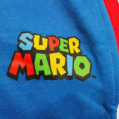 Boys 8-20 Nintendo Super Mario Bros Overall Zip Hoodie