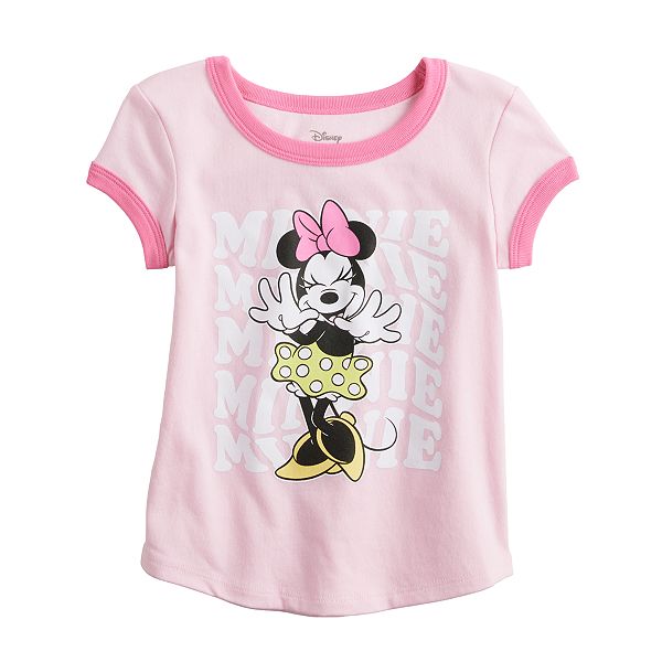 Disney's Minnie Mouse Baby & Toddler Girl Graphic Ringer Tee by Jumping ...