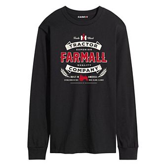 Men's Case IH Tractor Company Badge Long Sleeve Graphic Tee