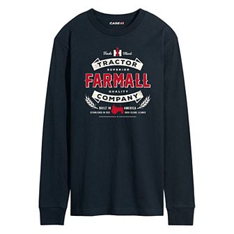 Men's Case IH Tractor Company Badge Long Sleeve Graphic Tee