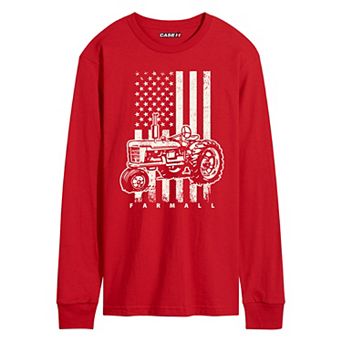 Men's Case IH American Flag Long Sleeve Graphic Tee