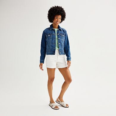 Women's Sonoma Goods For Life Core Denim Trucker Jean Jacket