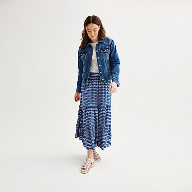 Women's Sonoma Goods For Life Core Denim Trucker Jean Jacket