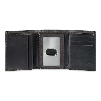 Men's Columbia RFID-Blocking Extra-Capacity Trifold Leather Wallet