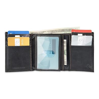 Men's Columbia RFID-Blocking Extra-Capacity Trifold Leather Wallet
