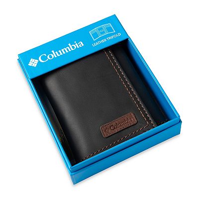 Men's Columbia RFID-Blocking Extra-Capacity Trifold Leather Wallet