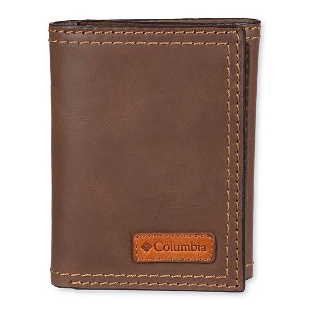 Men's Columbia RFID-Blocking Extra-Capacity Trifold Leather Wallet