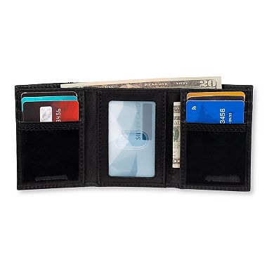 Men's Columbia RFID-Blocking Extra-Capacity Trifold Wallet with Exterior Pocket