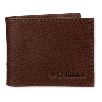 Men's Columbia RFID-Blocking Leather Bifold Traveler Wallet