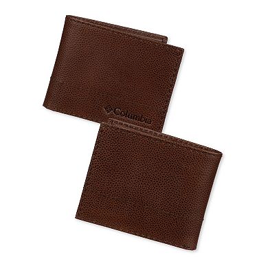 Men's Columbia RFID-Blocking Leather Bifold Traveler Wallet