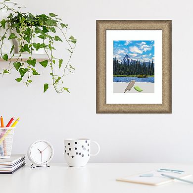 Amanti Art Elegant Brushed Bronze Narrow Picture Frame