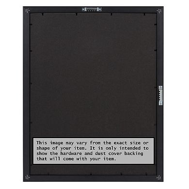 Amanti Art Eva Black Silver Narrow Picture Frame 