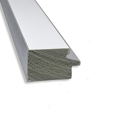 Amanti Art Eva White Silver Narrow Picture Frame